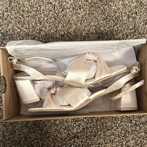Dolce Vita Cream Satin Women's Sandals